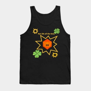 D20 natural 20 roll brag Tank Top